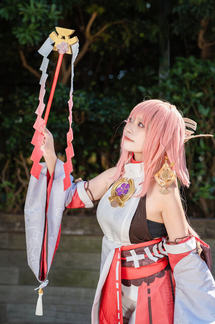 八重神子『原神』／海月うに（@_kurage_uni）