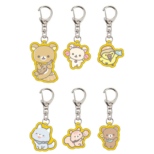 「Rilakkuma × TOWER RECORDSキャンペーン2023」コラボトレーディングアクリルキーホルダー 2023（全6種）各770円（税込）（C）2023 San-X Co., Ltd. All Rights Reserved.