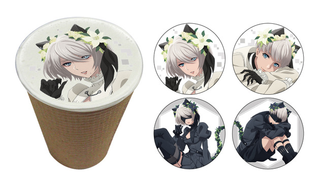 「NieR:Automata Ver1.1a in NAMJATOWN-クロトシロ-」フォーチューンラテ(全4種)（C）SQUARE ENIX／人類会議