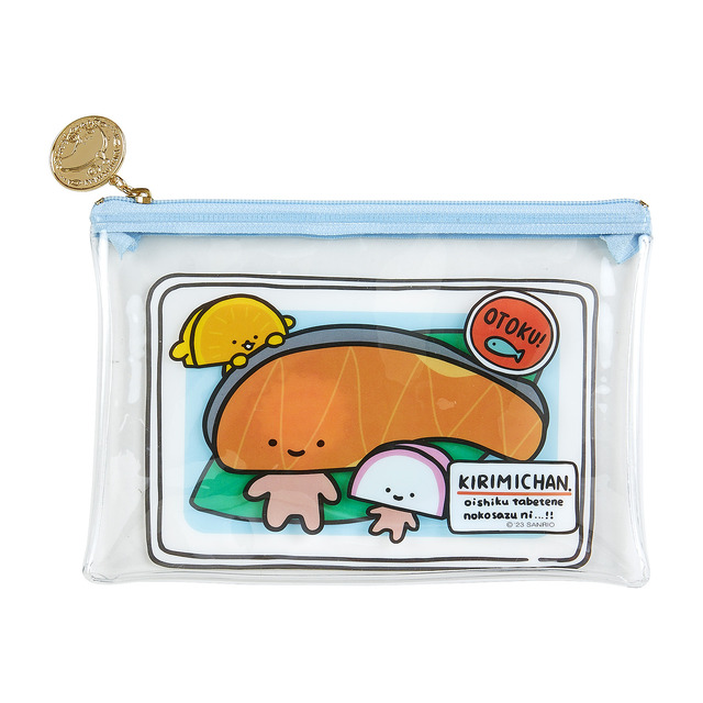 サンリオ「KIRIMIちゃん.10周年デザインシリーズ クリアフラットポーチ」（C）2023 SANRIO CO.,LTD.