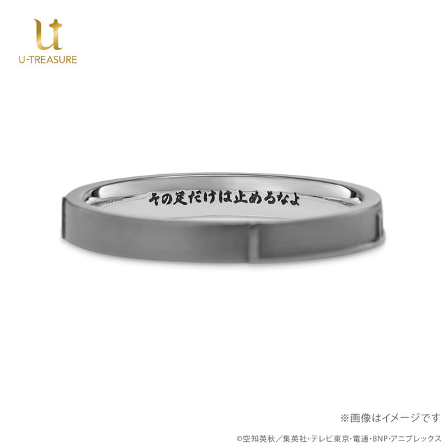 TVアニメ『銀魂』リング 近藤 勲 シルバー（ブラックコーティング）（C）空知英秋／集英社・テレビ東京・電通・BNP・アニプレックス
