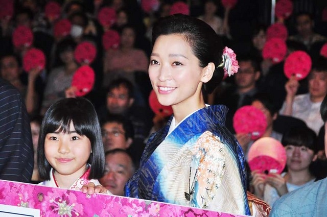 清水詩音、杏／『百日紅』公開初日舞台挨拶