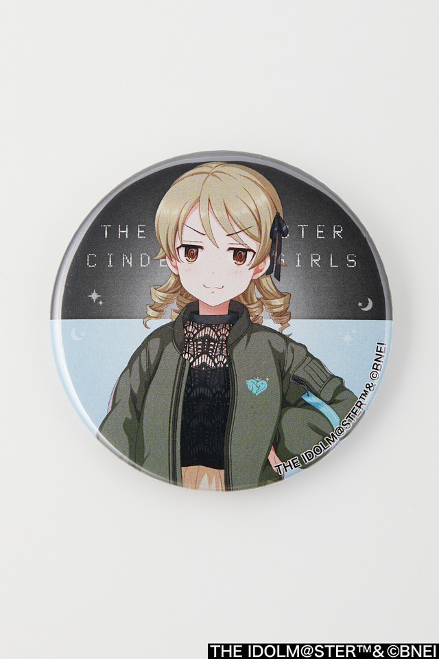 「描き下ろし缶バッジ」森久保乃々 440円（税込）THE IDOLM@STER TM&（C）Bandai Namco Entertainment Inc.
