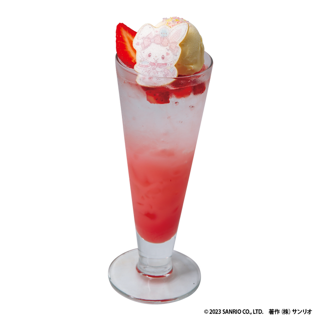 「ウィッシュミーメル×DOLLY MIX（どーりーみっくす）」ウィッシュミーメルのDOLLY MIX JUICE（どーりーみっくすじゅーす）（C）2023 SANRIO CO., LTD. 著作（株）サンリオ