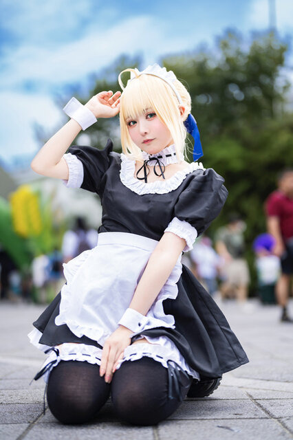 セイバー（メイドver.）『Fate/hollow ataraxia』／あまに（X：@kujoamani）
