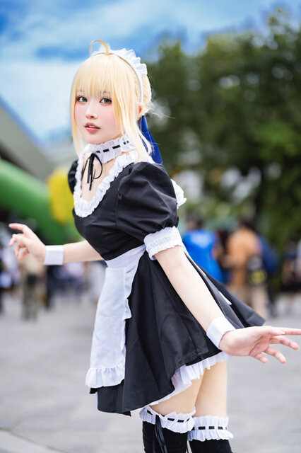 セイバー（メイドver.）『Fate/hollow ataraxia』／あまに（X：@kujoamani）