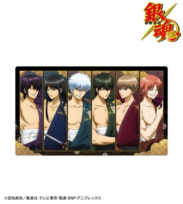 『銀魂』描き下ろしイラスト 集合 和装さらしver. マルチデスクマット（C）空知英秋／集英社･テレビ東京･電通･BNP･アニプレックス