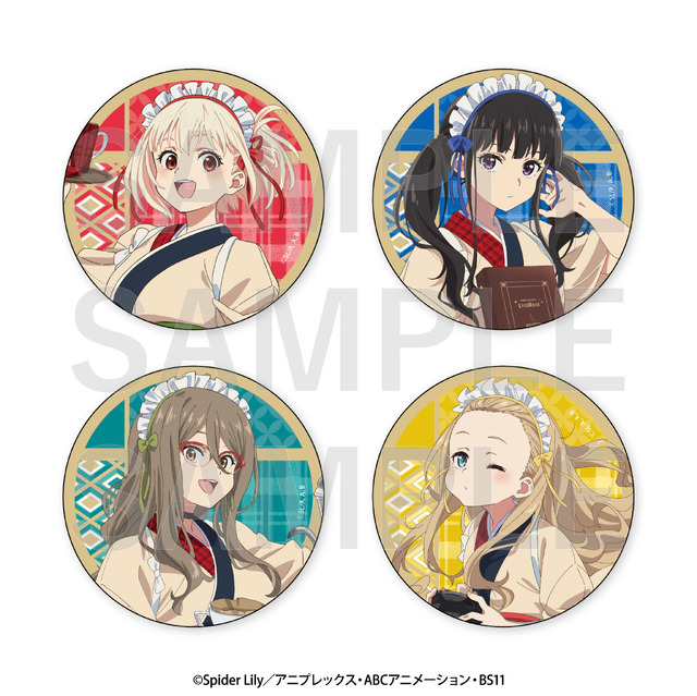 メタリック缶バッジ（C）Spider Lily／アニプレックス・ABCアニメーション・BS11