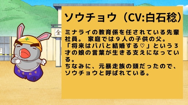 『全力ウサギ』ソウチョウ 白石稔（C）イケダケイ／ビー・バード／THEATRE ACADEMY