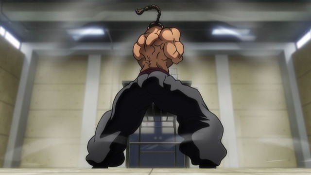 『範馬刃牙 2期』第15話「自然力VS武力」先行場面カット（C）板垣恵介(秋田書店)／範馬刃牙製作委員会