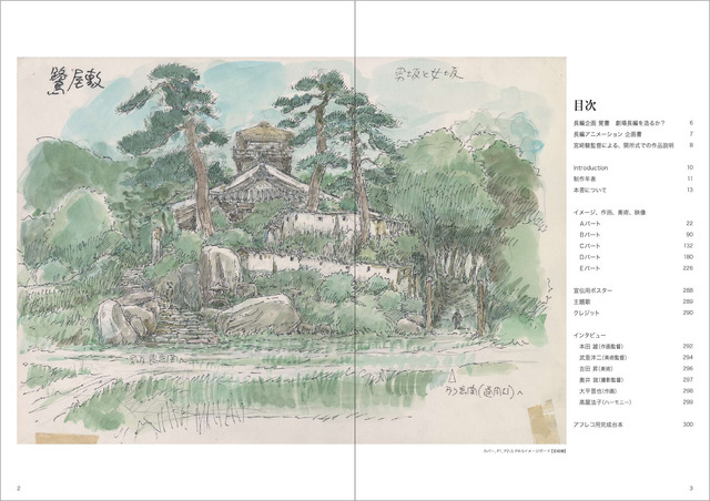 『ジ・アート・オブ 君たちはどう生きるか』本文P2-3　イメージボード【宮崎駿】（C）2023 Studio Ghibli