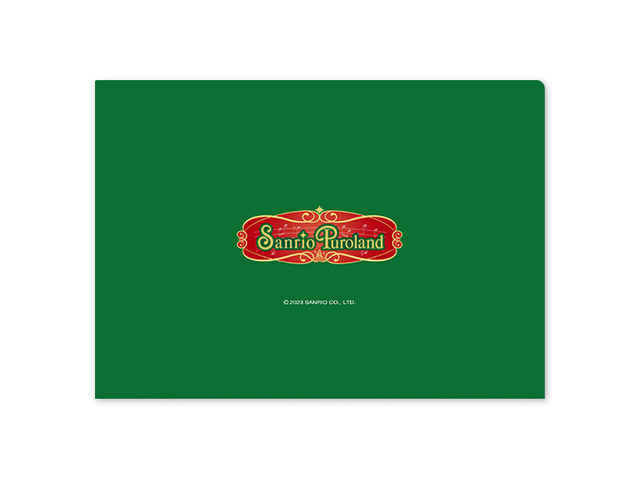 「Puroland Christmas」クリアファイルA(裏)（C）2023 SANRIO CO., LTD. TOKYO, JAPAN 著作 株式会社サンリオ