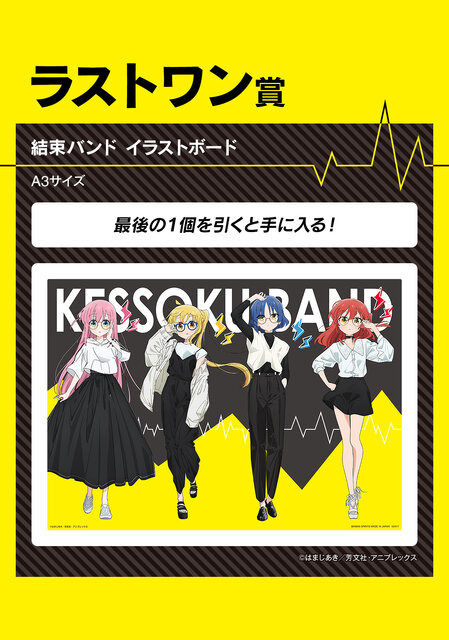 「一番くじ ぼっち・ざ・ろっく！」が発売！オリジナル衣装の「結束バンド」は見逃せない
