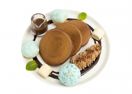 「うたの☆プリンスさまっ♪Cafe PARADISE STAR」Season2 カミュのMeltingチョコミントココアパンケーキ（C）SAOTOME GAKUEN Illust.KOGADO STUDIO, Meina