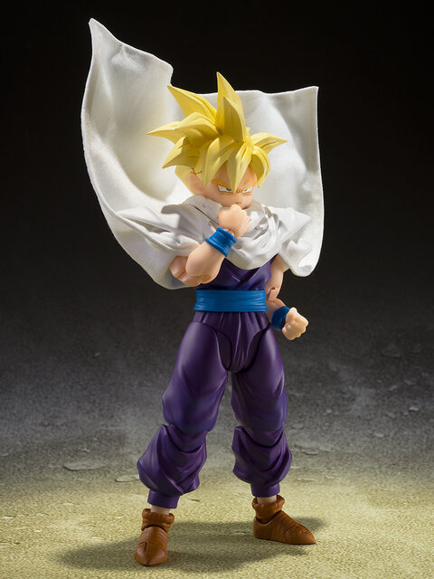 「ドラゴンボールZ」より「スーパーサイヤ人孫悟飯」がアクションフィギュア化！“叫び”や“プツン顔”などの表情パーツ、布マントで劇中の迫力を再現