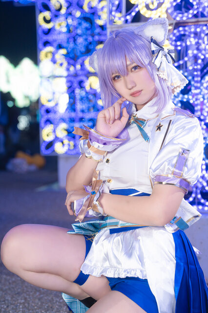 猫又おかゆ（ブライト衣装）「ホロライブ」／ねお（@Luxaky920）