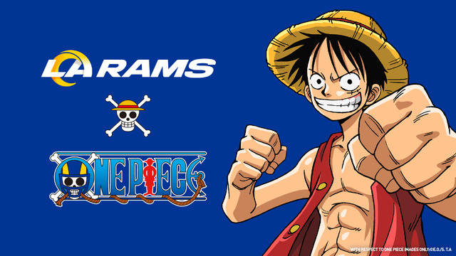 LOS ANGELES RAMS AND ONE PIECE GAME Collaboration DAY（C）尾田栄一郎/集英社（C）尾田栄一郎/集英社・フジテレビ・東映アニメーション（C）Bandai Namco Entertainment Inc.