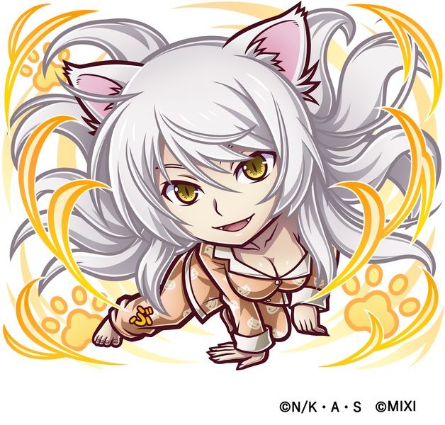 光属性 ★6 ブラック羽川 CV：堀江由衣（C）西尾維新／講談社・アニプレックス・シャフト（C）MIXI