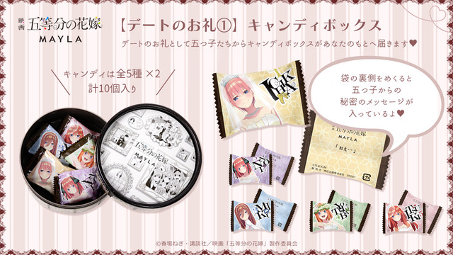 「五等分の花嫁　エターナルデート　キャンディボックス」3,300円（税込）（C）春場ねぎ・講談社／映画「五等分の花嫁」製作委員会