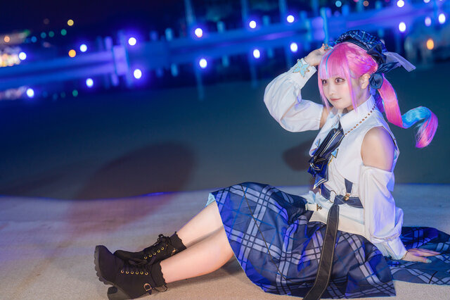 湊あくあ「ホロライブ」／みら（@tehslu__cos_xxx）