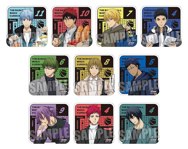 「『黒子のバスケ』トレーディングアクリルコースター Shopping Ver.」770円（税込）（C）藤巻忠俊／集英社・黒子のバスケ製作委員会