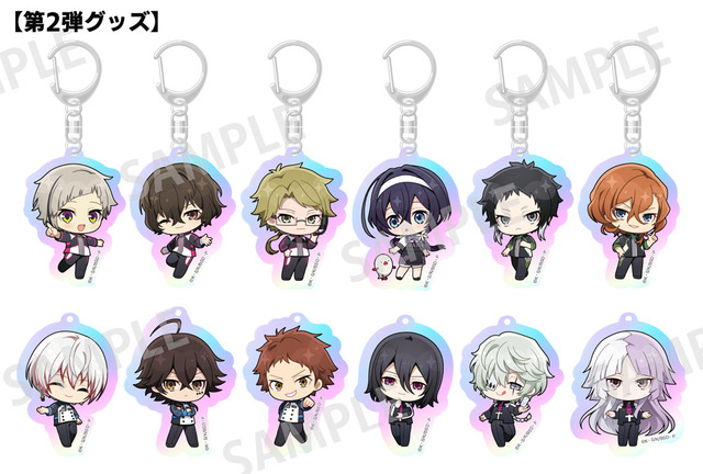 「文豪ストレイドッグス in JOYPOLIS」トレーディングオーロラチャーム(全 12 種) 800 円(税込)（C）朝霧カフカ・春河35/ＫＡＤＯＫＡＷＡ/文豪ストレイドッグス製作委員会