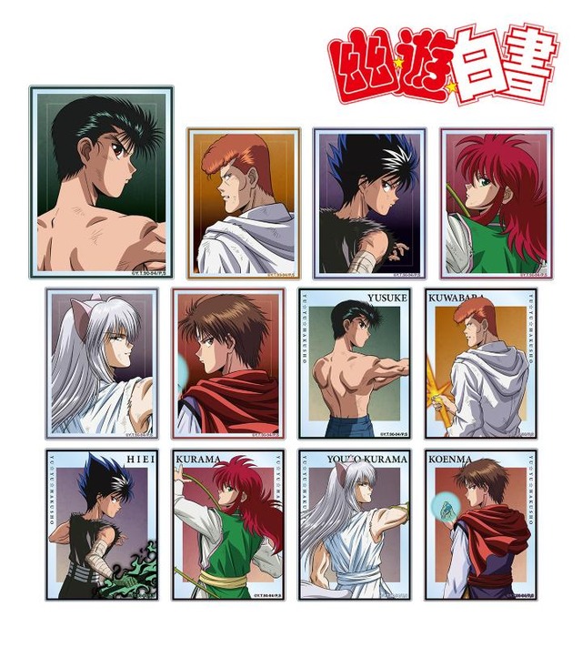 「描き下ろし 戦う背中ver. トレーディングアクリルカード」単品 715円（税込）／BOX 8,580円（税込）原作／冨樫義博「幽☆遊☆白書」（集英社「ジャンプコミックス」刊）（C）Yoshihiro Togashi 1990年−1994年（C）ぴえろ／集英社