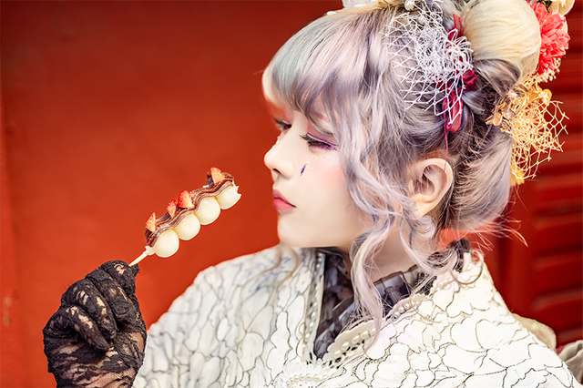 あまに（X：@kujoamani）／ヘアメイク：Miyako 霊子（X：@miyako_cheng）