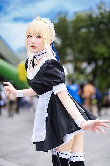 セイバー（メイドver.）『Fate/hollow ataraxia』／あまに（X：@kujoamani）