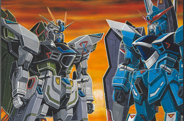 大河原邦男氏の直筆原画など貴重な画稿を多数展示（C）創通・サンライズ