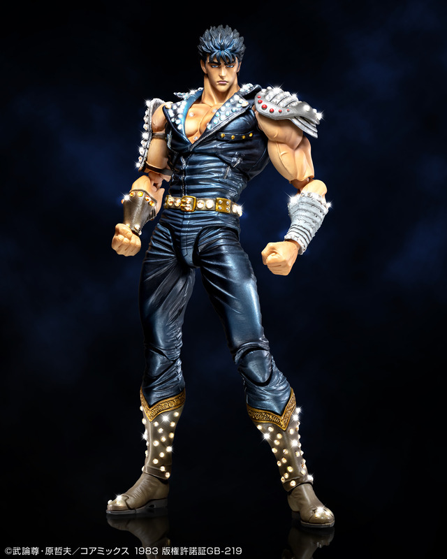 「超像可動『ケンシロウ』【クリスタル限定版】」（C）武論尊・原哲夫／コアミックス 1983 版権許諾証GB-219