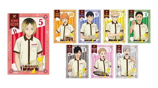 ココス限定！箔入り描き下ろしイラストカード（C）古舘春一／集英社 ・ 「ハイキュー!!」 製作委員会