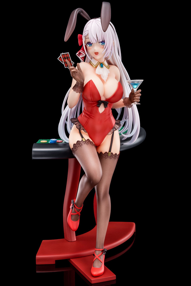 「聖剣学院の魔剣使い リーセリア・レイ・クリスタリア 深紅のバニーフィギュアwithぺろりシステム 1/6スケール　完成品フィギュア」（C）志瑞祐・遠坂あさぎ／ＫＡＤＯＫＡＷＡ／聖剣学院の魔剣使い製作委員会