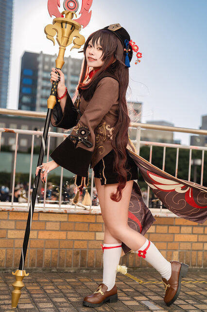 胡桃『原神』／梅桃うに（@_yusura_uni）