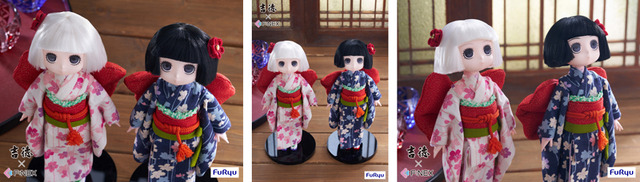 「吉徳×F:NEX 一子　二子 -日本人形- 1/4スケールフィギュアセット」165,000円（税込）（C）江口夏実／講談社