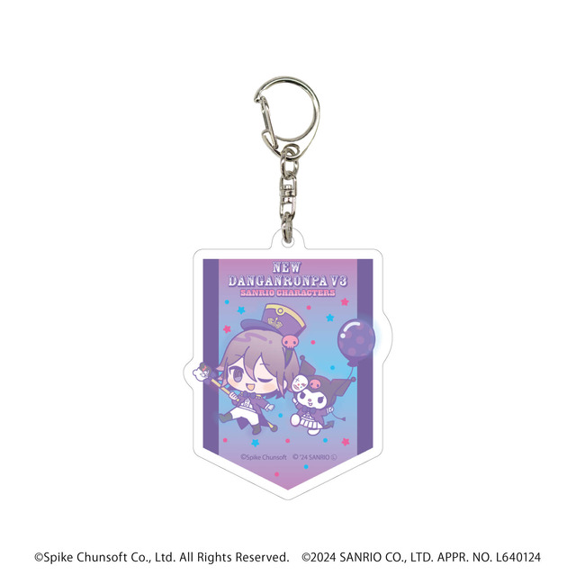 「ニューダンガンロンパV3×サンリオキャラクターズ」C賞「アクリルキーホルダー（全16種）」（C）Spike Chunsoft Co., Ltd. All Rights Reserved.（C）2024 SANRIO CO., LTD. APPR. NO. L647204