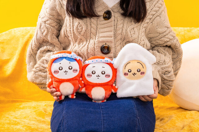 テーブルにちいかわ、ハチワレを座らせたい！「ちいかわ たこイカくじ」が本日2月13日より発売―うさぎのBIGイカクッションもかわいい