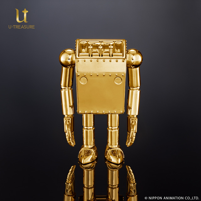 「ロボノイド フィギュア」K18イエローゴールド　2,420,000円／シルバー925　385,000円（C）NIPPON ANIMATION CO.,LTD.