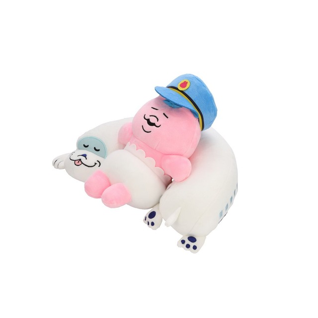 『おぱんちゅうさぎ』すやすや駅長ぬいぐるみ（約33×高さ19cm）（C）KAWAISOUNI!