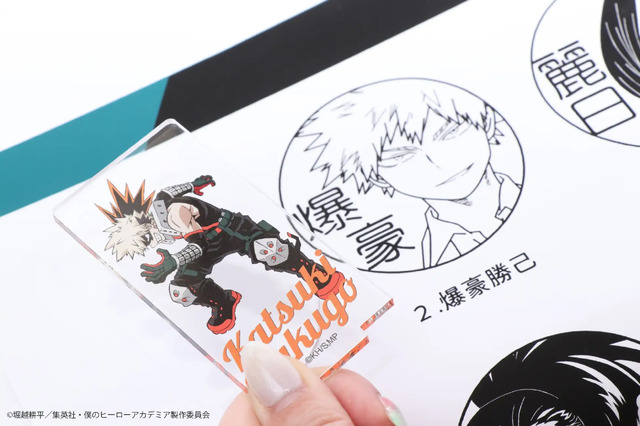 「僕のヒーローアカデミア アクスタはんこコレクション」各2,500円（税込／送料別）（C）堀越耕平／集英社・僕のヒーローアカデミア製作委員会