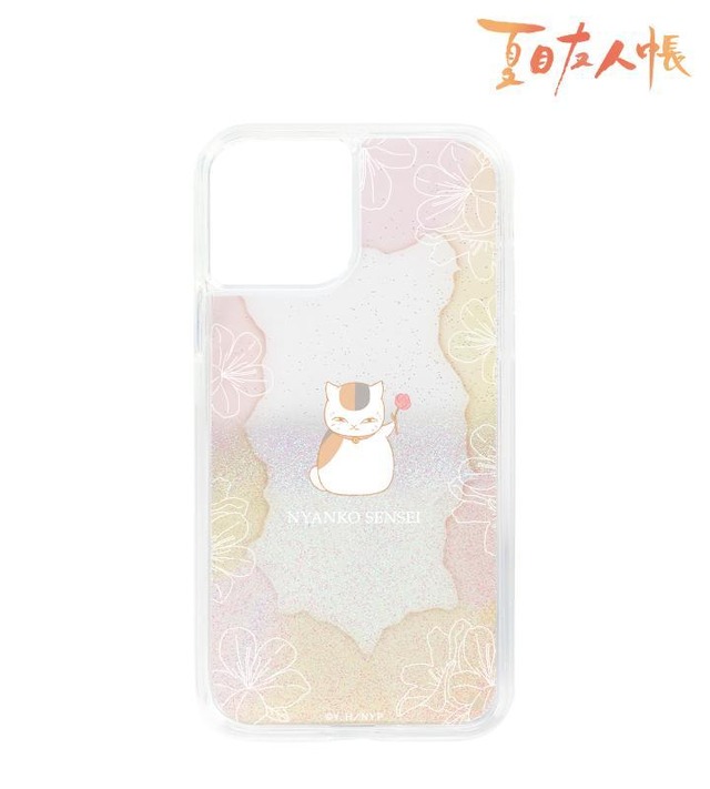 「ニャンコ先生 グリッターiPhoneケース」1,980円（税込）（C）緑川ゆき・白泉社／「夏目友人帳」製作委員会