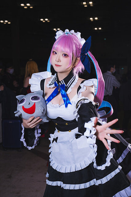 湊あくあ「ホロライブ」／Yuki亭（X：@teyi0214）、撮影：山颪ヒア（X：@fotomachen）