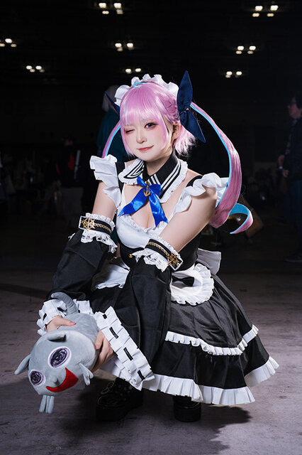 湊あくあ「ホロライブ」／Yuki亭（X：@teyi0214）、撮影：山颪ヒア（X：@fotomachen）