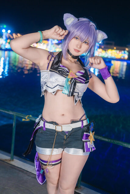 猫又おかゆ「ホロライブ」／ねお（@Luxaky920）、撮影：tama（X：@tama_0811_）