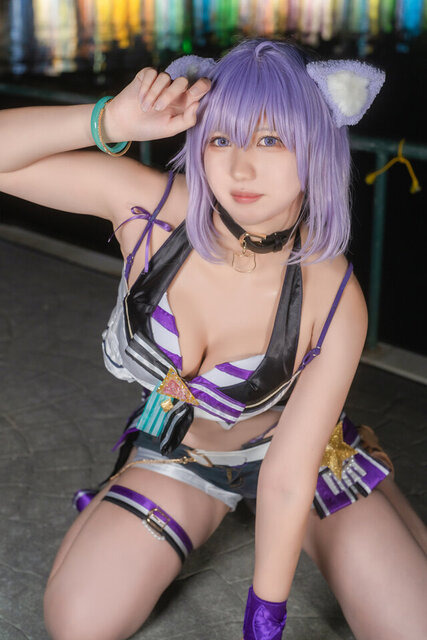 猫又おかゆ「ホロライブ」／ねお（@Luxaky920）、撮影：tama（X：@tama_0811_）