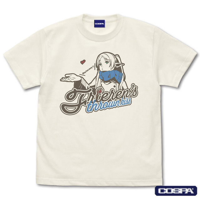 フリーレンの投げキッス Tシャツ(C)山田鐘人・アベツカサ／小学館／「葬送のフリーレン」製作委員会
