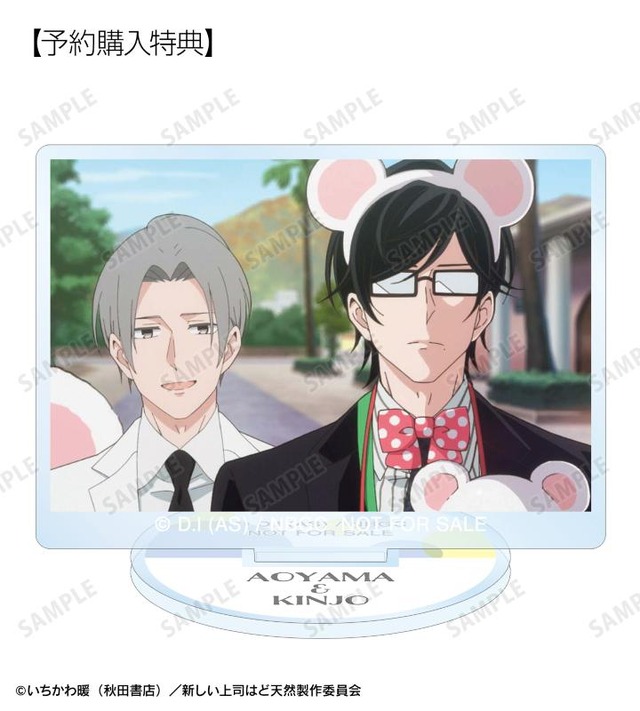 『新しい上司はど天然』予約購入特典「青山光男＆金城愛悟 場面写アクリルスタンド AMNIBUS限定特典」（C）いちかわ暖（秋田書店）／新しい上司はど天然製作委員会