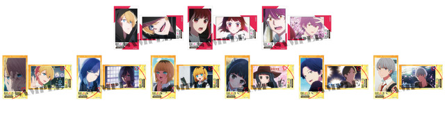 「インスタントフォト風カードコレクション（2枚入り） -今日は甘口で＆今からガチ恋♡始めます ver.-」500円（C）赤坂アカ×横槍メンゴ／集英社・【推しの子】製作委員会（C）Bandai Namco Amusement Inc.