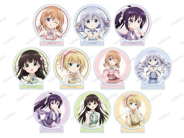 「『ご注文はうさぎですか？ BLOOM』アニメ10th Anniversary POP UP SHOP in TOWER RECORDS」描き下ろし アイドル制服ver. トレーディングアクリルスタンド（C）Koi・芳文社／ご注文はBLOOM製作委員会ですか？