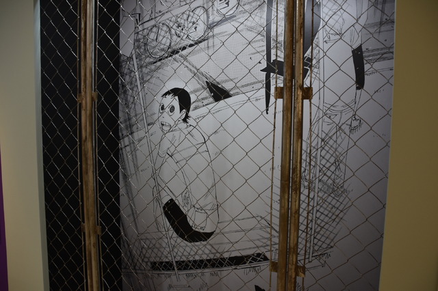 『～連載15周年突破記念～超！弱虫ペダル展』内部（C）渡辺航（秋田書店）2008